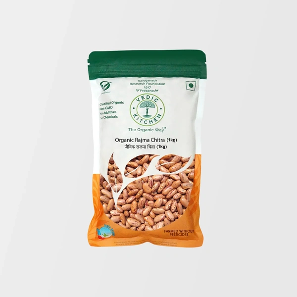 Vedic Kitchen Organic Rajma Chitra 1 Kg