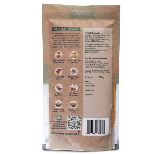 Conscious Food Turmeric Powder / Haldi (200G)