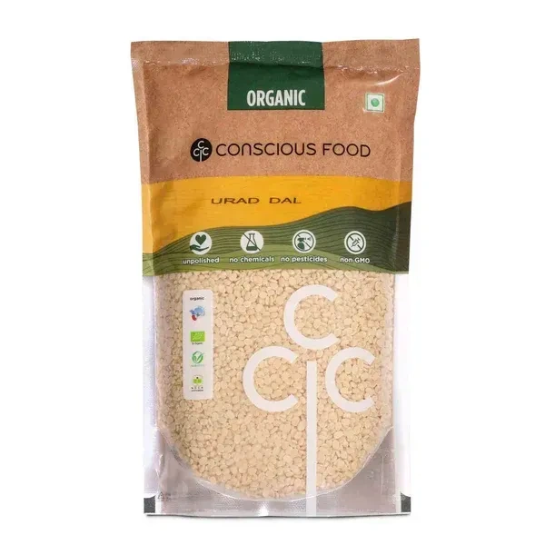 Conscious Food Split Black Gram / Urad Dal (500G)