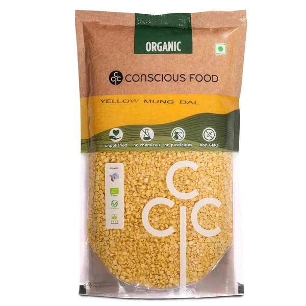 Conscious Food Organic Yellow Moong Dal | 1kg