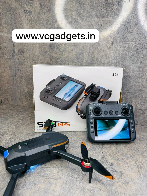 S28 Gps Drone With Big Display Remote (Double Battery)