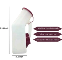 Urine Pot for Unisex Men And Women for Bed Patient - White