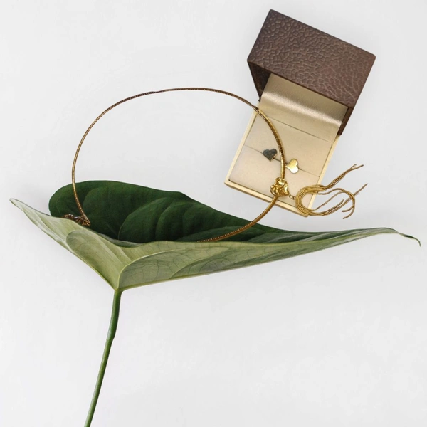 Elegance Premium Quality Anti Tarnish Heart Snake Nacklac