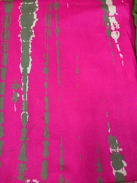 Elegant Celebrity Collection Cotton Cambric Batik Printed Unstitched 3pics Suit Set - Rose, Free Size