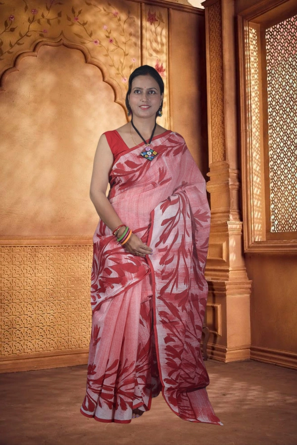 SKU-0744 : Pure Cotton Batik Saree – Handcrafted & Lightweight Traditional Wear - Hand Wash Only, No