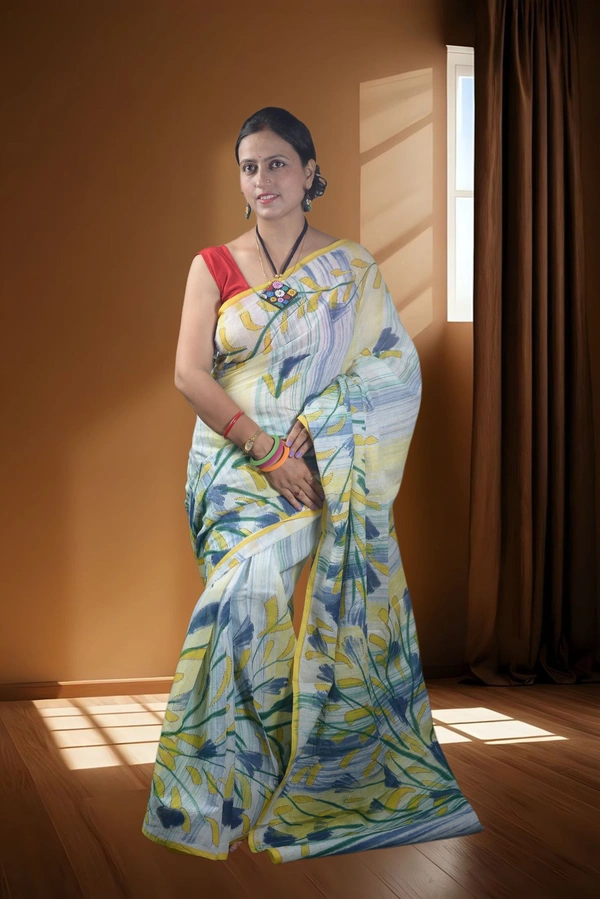 SKU-0746 : Pure Cotton Batik Saree – Handcrafted & Lightweight Traditional Wear - Hand Wash Only, No