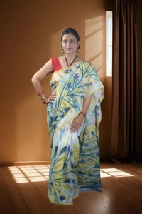 SKU-0746 : Pure Cotton Batik Saree – Handcrafted & Lightweight Traditional Wear - Hand Wash Only, No
