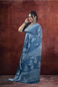 SKU-0749 : Pure Cotton Saree – Soft, Lightweight & Handwoven for Elegant Look - Hand Wash Only, No