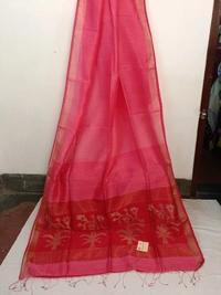 SKU0242 : Pure Silk Paithani Mulberry Silk Saree – Handwoven Traditional Elegance Shape - Pink, Bird Motif, Hand Wash, Yes