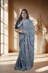 SKU-0751 : Pure Cotton Saree – Soft, Lightweight & Handwoven for Elegant Look - Hand Wash Only, No