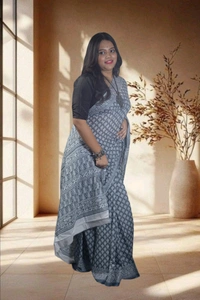 SKU-0751 : Pure Cotton Saree – Soft, Lightweight & Handwoven for Elegant Look - Hand Wash Only, No