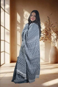 SKU-0751 : Pure Cotton Saree – Soft, Lightweight & Handwoven for Elegant Look - Hand Wash Only, No