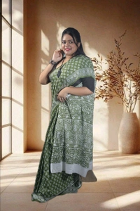 SKU-0753 : Pure Cotton Saree – Handcrafted & Lightweight Traditional Wear - Hand Wash Only, No