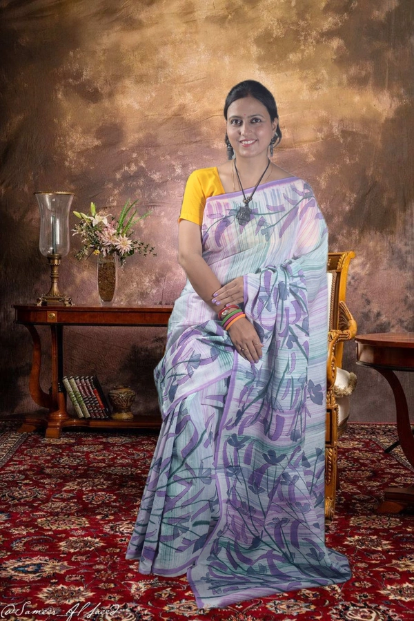 SKU-0754 : Pure Cotton Batik Saree – Handcrafted & Lightweight Traditional Wear - Hand Wash Only, No