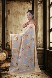 SKU-0756 : Pure Cotton Saree – Soft, Lightweight & Handwoven for Elegant Look - Dry Wash, Yes
