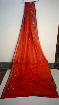 SKU0237 : Elegant Lightweight Chiffon Saree for Women – Soft & Flowing Fabric | Silk Lambani - Multi Colour, Block Print, Hand WasHand Wash, Yes