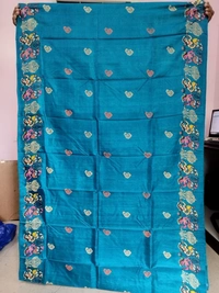 SKU1688 : Elegant Bangalore Silk Printed Saree for Women | Soft Lightweight Traditional & Party Wear Saree with Stylish Print Design - dry cleaning, Yes, Blue