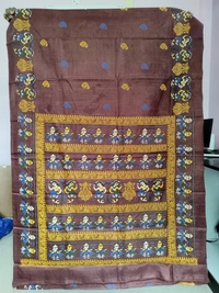 SKU1688 : Elegant Bangalore Silk Printed Saree for Women | Soft Lightweight Traditional & Party Wear Saree with Stylish Print Design - dry cleaning, Yes, Brown