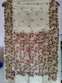 SKU1692 : Handcrafted Poddo Kantha Stitch Saree for Women | Traditional Bengali Hand Embroidered Cotton Saree | Elegant Ethnic Wear - Dry clean only, Yes