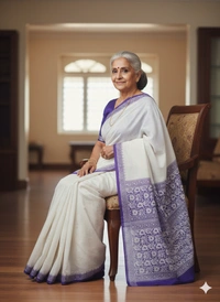 SKU0846 : Mulmul Cotton Saree, Lightweight saree - Hand Wash, No