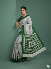 SKU0847 : Mulmul Cotton Saree, Lightweight saree - Hand Wash, No