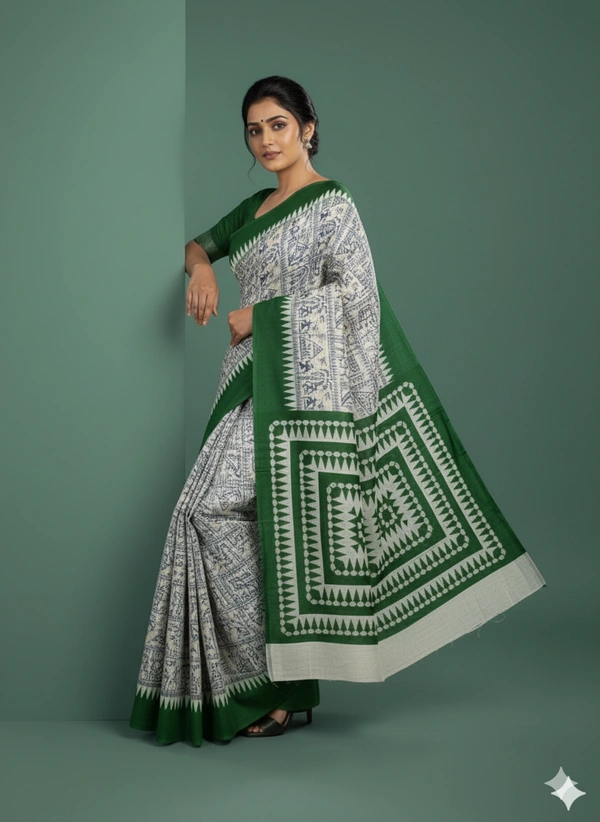 SKU0847 : Mulmul Cotton Saree, Lightweight saree - Hand Wash, No