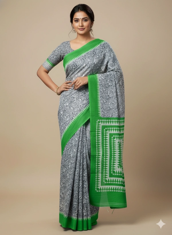 SKU0878 : Mulmul Cotton Saree, Lightweight saree - Hand Wash, No