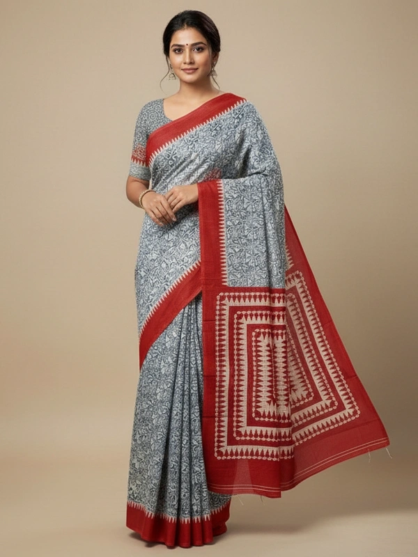 SKU1030 : Mulmul Cotton Saree, Lightweight saree - Hand Wash, No