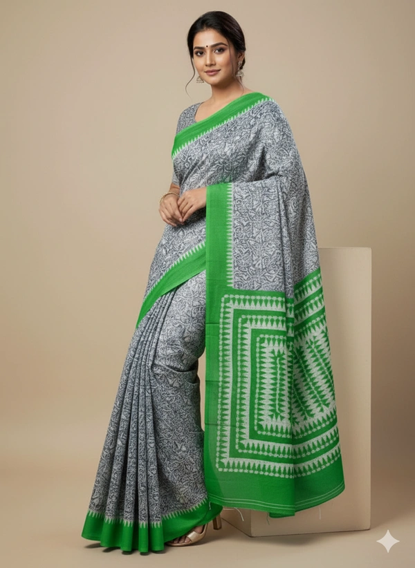 SKU0878 : Mulmul Cotton Saree, Lightweight saree - Hand Wash, No
