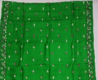 SKU0901 : Pure Silk Kantha Stitch Saree – Handcrafted Bengal - Kantha Stitch, Dry Clean Only, Yes