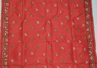 SKU0905 : Pure Silk Kantha Stitch Saree – Handcrafted Bengal - Kantha Stitch, Dry Clean Only, Yes