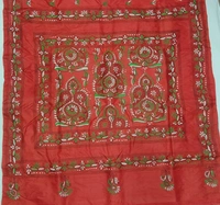 SKU0905 : Pure Silk Kantha Stitch Saree – Handcrafted Bengal - Kantha Stitch, Dry Clean Only, Yes