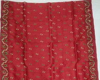 SKU0906 : Pure Silk Kantha Stitch Saree – Handcrafted Bengal - Kantha Stitch, Dry Clean Only, Yes
