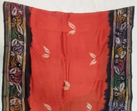 SKU0908 : Pure Chanderi Silk – Hand Batik Bengal Traditional  - Dry Clean Only, Yes