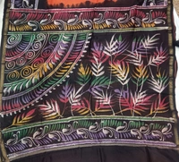 SKU0917 : Pure  Chanderi Silk – Hand Batik Bengal Traditional - Dry Clean Only, Yes