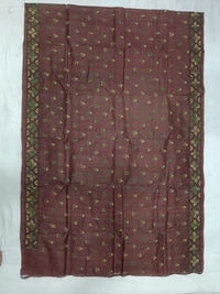 SKU0893 : Pure Silk Kantha Stitch Saree – Handcrafted Bengal - Kantha Stitch, Dry Clean Only, Yes