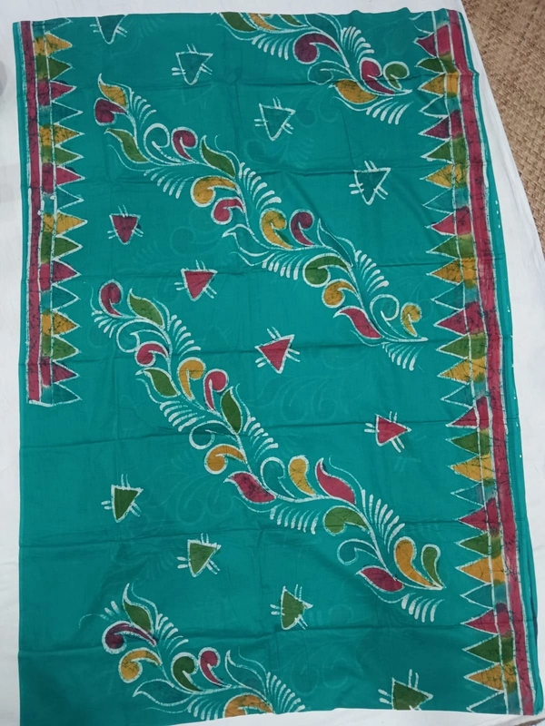 SKU0961 : Premium Supersoft Mulmul Cotton Fabric| Hand Batik | Lightweight, Soft & Breathable Cloth for Summer Wear - Soft Wash, Yes