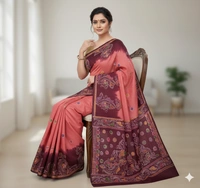 SKU0930 : Premium Supersoft  Mulmul Cotton Fabric| Hand Batik | Lightweight, Soft & Breathable Cloth for Summer Wear - Soft Wash, Yes