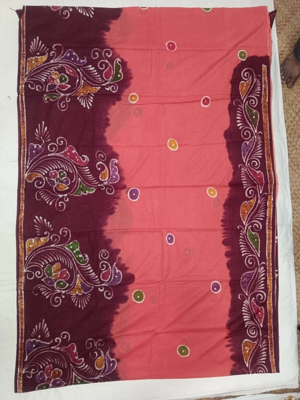 SKU0930 : Premium Supersoft  Mulmul Cotton Fabric| Hand Batik | Lightweight, Soft & Breathable Cloth for Summer Wear - Soft Wash, Yes