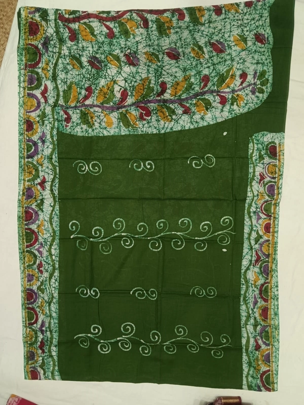 SKU0932 : Premium Supersoft Mulmul Cotton Fabric| Hand Batik | Lightweight, Soft & Breathable Cloth for Summer Wear - Soft Wash, Yes