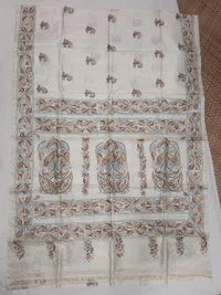 SKU0934 : Elegant Pure Tussar Saree – Handwoven | Kantha Stitch - Kantha Stitch, Dry Clean Only, Yes