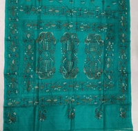 SKU0962 : Elegant Pure Silk Saree – Kantha Stitch - Kantha Stitch, Dry Clean Only, Yes