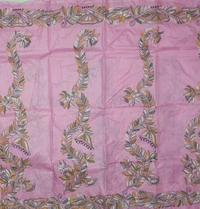 SKU0963 : Elegant Pure Tussar Saree | Kantha Stitch | Paddma Kantha - Kantha Stitch, Dry Wash Only, Yes