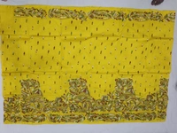 SKU0966 : Pure Silk Kantha Stitch Saree – Handcrafted Bengal - Kantha Stitch, Dry Clean Only, Yes