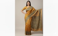 SKU0954 : Elegant Pure Silk Saree – Kantha Stitch  - Kantha Stitch, Dry Clean Only, Yes