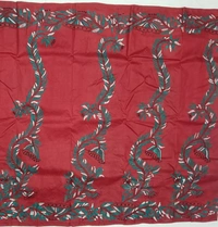 SKU0964 : Elegant Pure Silk Saree – Kantha Stitch - Kantha Stitch, Dry Clean Only, Yes