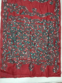 SKU0964 : Elegant Pure Silk Saree – Kantha Stitch - Kantha Stitch, Dry Clean Only, Yes