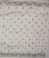 SKU0956 : Elegant Pure Silk Saree – Kantha Stitch - Kantha Stitch, Dry Clean Only, Yes