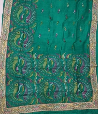 SKU0957 : Elegant Pure Silk Saree – Machine Woven | Embroidery - Dry Clean Only, Yes