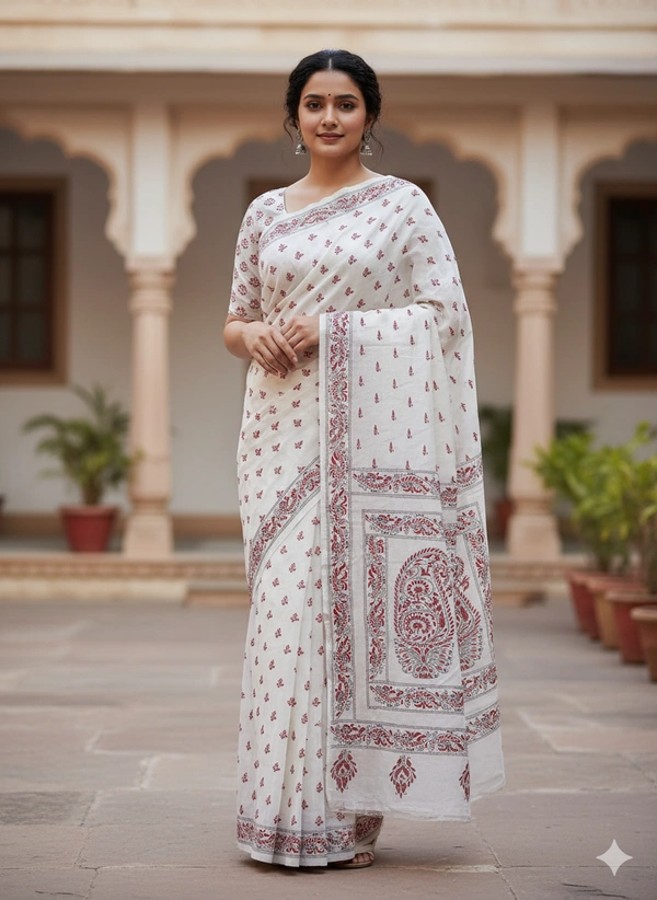 SKU0896 : Pure Silk Kantha Stitch Saree – Handcrafted Bengal - Kantha Stitch, Dry Clean Only, Yes